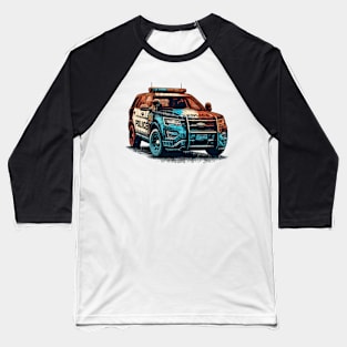 Police car Baseball T-Shirt